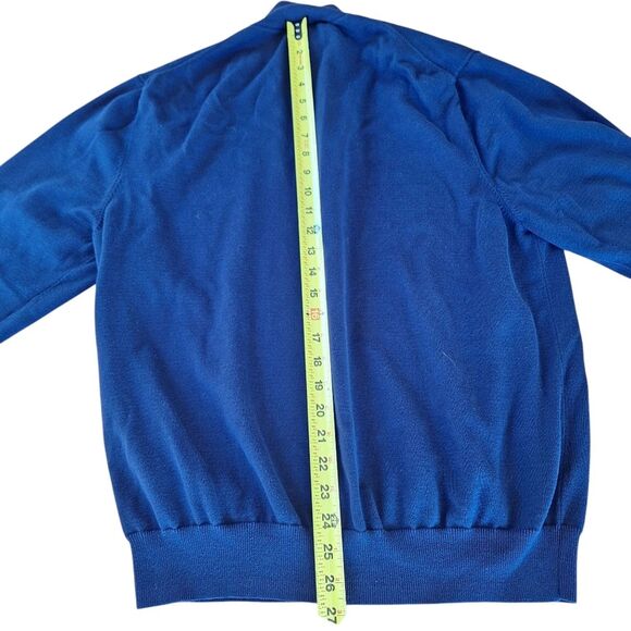 Jos A Bank Signature Collection Pima Cotton Sweater Blue 1/4 Zip Men's size XL - Picture 12 of 15